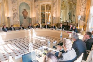 Le Conseil d’État a accueilli pour un séminaire juridique une délégation de six membres du Conseil d’État d’Italie, conduite par son président M. Aless<script type=