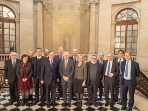 Visite d'une délégation de la CEDH, conduite par son président, M. Guido Raimondi